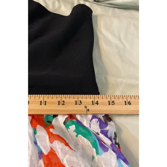 Tanya Taylor Fifi Long Silk Blend Maxi Dress Halter Multicolor Fairy Size Large - Picture 7 of 9